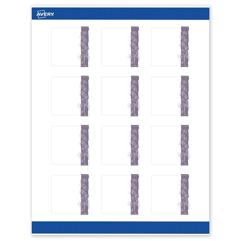 Avery Laser/Inkjet Square Multipurpose Labels, 2" x 2", White, 120/Pack (S00F4M) image 1