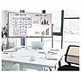 Luxor Dry-Erase Mobile Combination Ghost Grid/Whiteboard, Aluminum Frame, 40" x 72" (MB7240LB)~#|#~4D974027-CEDF-4D5E-A29FA3BFBA8ACD48_sc7