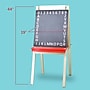 Flipside Child's Dry-Erase/Chalkboard Easel, 44", Wood/White/Black/Red, Assorted Materials (17315)~#|#~4D97E4E3-B6AC-4FF8-BCD214F70E0CEA8F_sc7