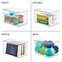 iDESIGN Storage Container with Hinged Lid, Plastic, Clear, 2/Pack (29192M2)~#|#~4DA02B08-3526-420D-A5F29B2BC8FCA1B7_sc7