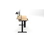 VersaDesk PowerLift Split-Level 60"W Electric Rectangular Adjustable Standing Desk, Maple/Black (PL2SD6030-BM)~#|#~4DA069D0-7DB5-476B-8FF97F704070F517_sc7