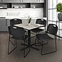 Regency 36-inch Square Laminate Table with 4 Chairs, Black (TB3636PL44BK)~#|#~4DA1C6B5-1BBA-4542-A12E2F597B978674_sc7