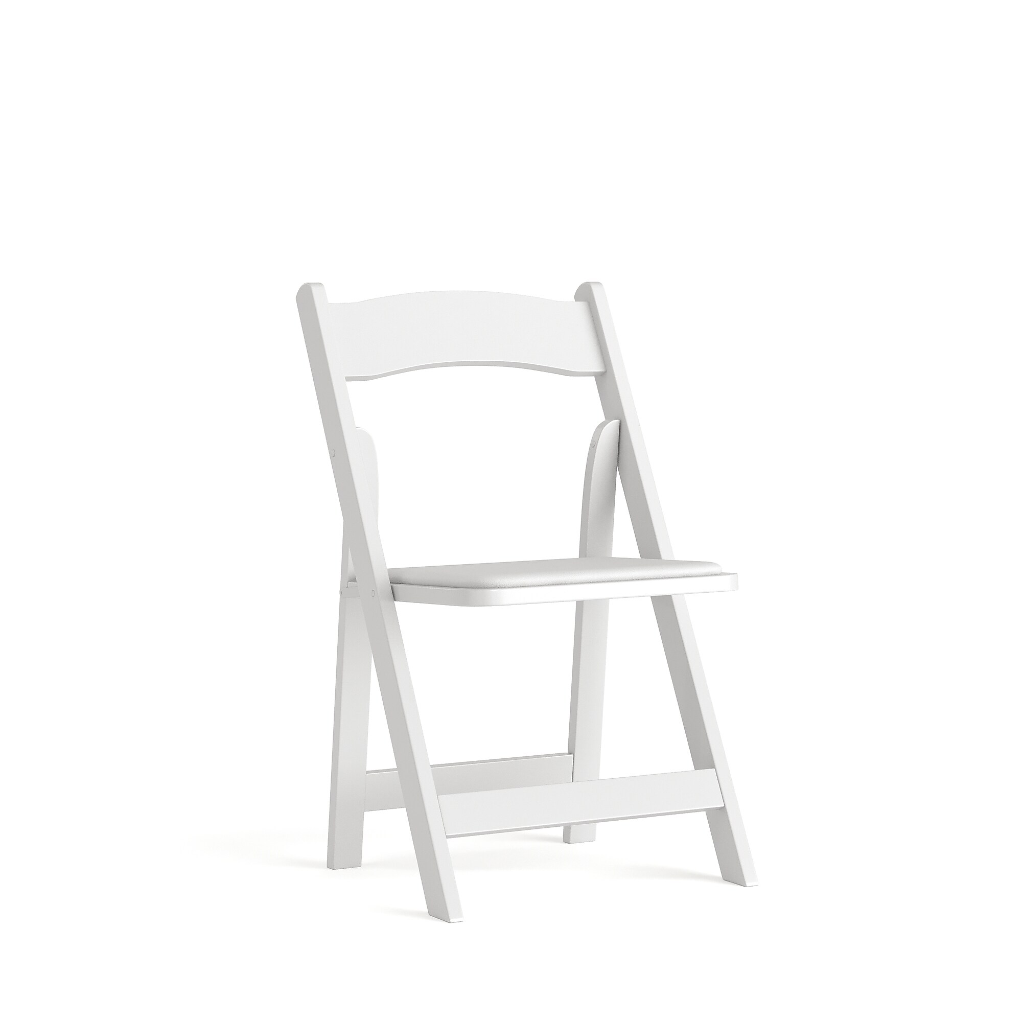 Flash Furniture HERCULES Wood/Vinyl Folding Chair, White (XF2901WHITE) Sansujyuku sansujyuku.com