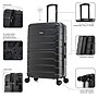 InUSA Trend 28" Hardside Suitcase, 4-Wheeled Spinner, Black (IUTRE00L-BLK)~#|#~4DB184DD-E393-42B0-BB42BECD13B2B008_sc7