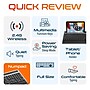 Delton T42 Wireless Ergonomic Computer Keyboard with Tablet Holder, Black (DKBT42-WB)~#|#~4DB24F0C-8E1F-4556-A009B8D7F0481DDE_sc7