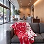 Safavieh Holiday Collection 4'-2" x 5'-0" Dancer Throw, Red (HOL2003A-5060)~#|#~4DB6E87F-E2E1-40C0-92CCD9C65919D08A_sc7