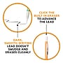 BIC Xtra Sparkle Mechanical Pencils, 0.7mm, #2 Hard Lead, 24/Pack (MPLP241-BLK)~#|#~4DBA7056-01EA-4C0F-88A8C31BAEE2D9AC_sc7