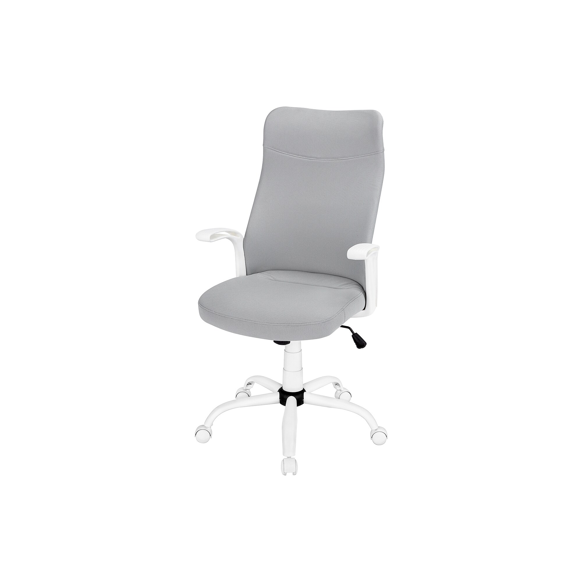 Monarch Specialties Inc. Ergonomic Fabric Swivel Computer and Desk Chair, Gray (I 7324) Sansujyuku sansujyuku.com