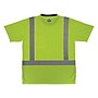 GloWear 8286BK High Visibility Short Sleeve Black Bottom T-Shirt, ANSI Type R Class 2, Lime, Medium (22163)~#|#~4DC8430E-003A-40BA-8513281681F4949C_sc7