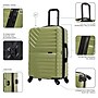 InUSA Aurum 24" Hardside Suitcase, 4-Wheeled Spinner, Green (IUAUR00M-GRN)~#|#~4DC8A2AF-2B6D-43CF-8A03432767FD8D8E_sc7