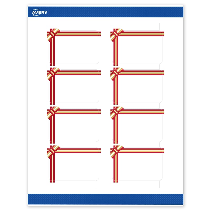 Avery Rectangle Multipurpose Labels, 2" x 3", White, 80/Pack (19479370593) image 1