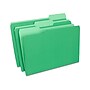 Staples File Folders, 1/3-Cut Tab, Legal Size, Green, 100/Box (ST224584-CC)~#|#~4DCD62AB-2F86-4E51-887A8BC9609F3529_sc7