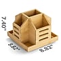 Officemate Bamboo Desk Accessories 9-Compartment Rotating Wood Desk Organizer, Natural Wood Grain (71007)~#|#~4DCF85B3-0569-4AA1-A6A40A24EC790121_sc7