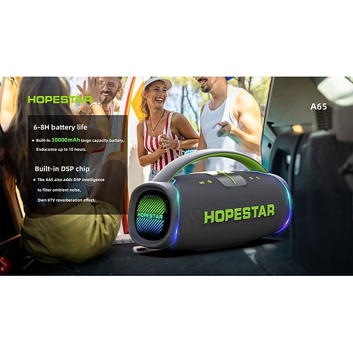 Worryfree Gadgets Hopestar Wireless Bluetooth 300W Portable