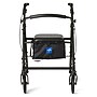 Medline Basic Aluminum Folding Rollator, Adult, Black (MDS86830EBL8)~#|#~4DD75242-ABBB-4939-BD58D498C13B225D_sc7
