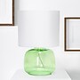 Creekwood Home Round Modern Glass 13.75" LED Table Lamp, Green/White (CWT-1015-GW)~#|#~4DDAEDBA-51B6-4F40-B3B92F79DB9CF79C_sc7