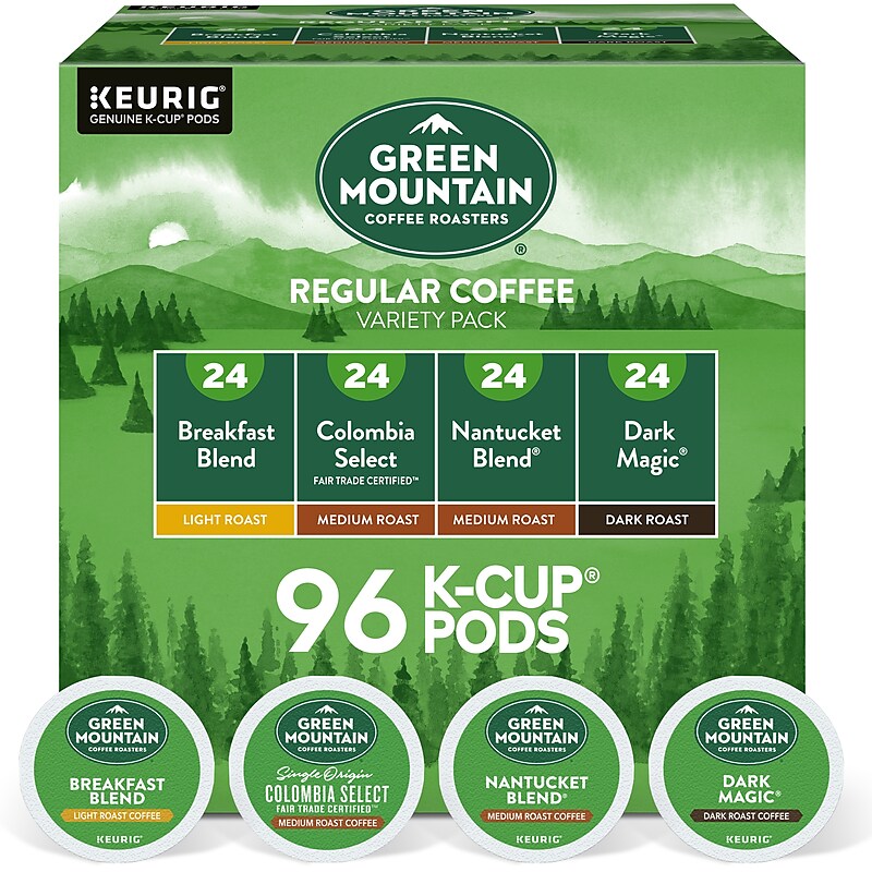 Green Mountain Variety Pack Coffee Keurig® K-Cup® Pods, 96/Carton (GMT6501CT) image 1