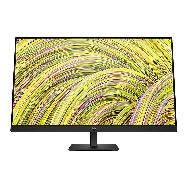 HP P27h 27" FHD IPS 75Hz LCD Monitor, Built-In Speaker, Height Adjustable, Black (64W41AA#ABA) image 1