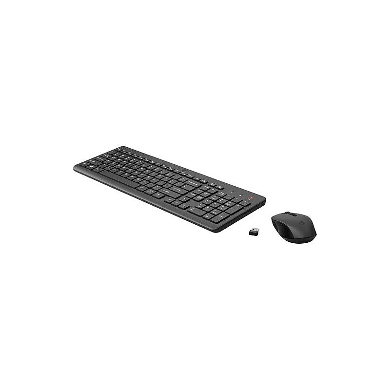 HP 330 Wireless Ergonomic Keyboard & Mouse Combo, Black (HP2V9E6AA) image 1