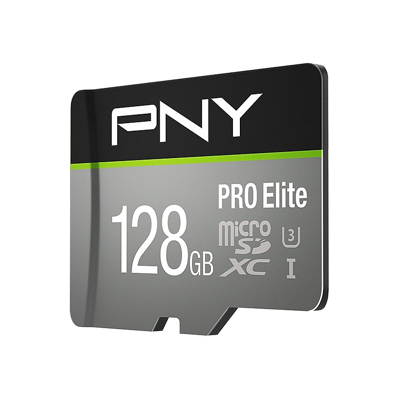 PNY PRO Elite 128GB microSDXC Memory Card, Class 10, UHS-I, V30 (P-SDUX128U395PR) image 1