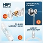 Delton 15EC USB-C Wired In-Ear Computer Earbuds with Mic, White (DWH15ECWH)~#|#~4DE48C83-60E7-4527-8787F08C60F2356A_sc7