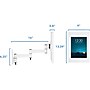 Mount-It! Adjustable Anti-Theft iPad Wall Mount with Swing Arm, White (MI-3774W_G10)~#|#~4DE4C35B-CCD4-40BE-B09CA32275690430_sc7