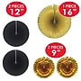 Beistle Decorative Fans Party, Black & Gold, 2/Pack (53319)~#|#~4DE586B3-66E9-4BDE-ADC88838B0BE542E_sc7