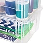 Iris Large Stackable Plastic Storage Bin, 8" x 14.75"x 10", 12 Qt., Clear (200550)~#|#~4DE7716F-A355-47B2-9DE8D889D2DA686F_sc7