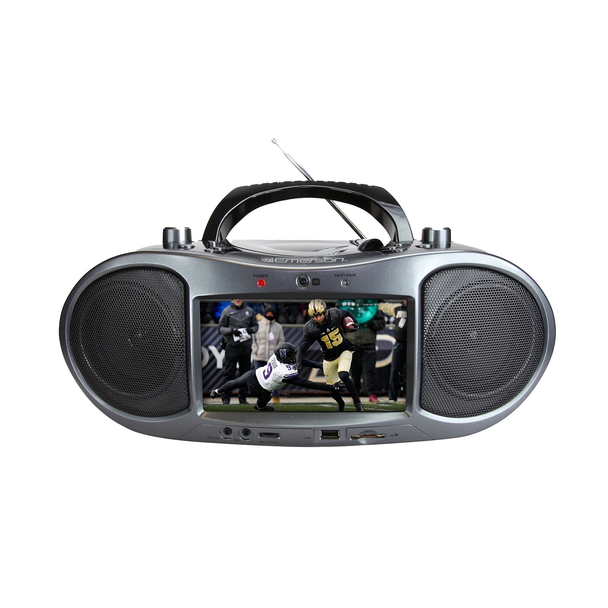 Emerson Bluetooth Boombox Radio, Black (EDL-2560H) Sansujyuku sansujyuku.com