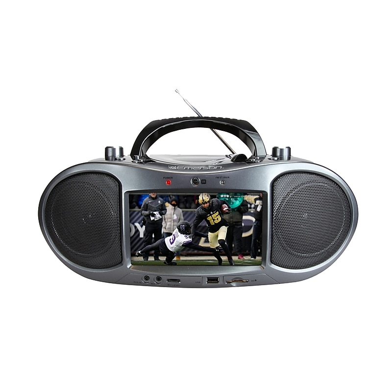 Emerson Bluetooth Boombox Radio, Black (EDL-2560H) image 1