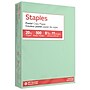 Staples Pastel 30% Recycled Color Copy Paper, 20 lbs., 8.5" x 11", Green, 500/Ream (14781)~#|#~4DE8D523-5AB4-4F37-A298EB1E9E6885D4_sc7
