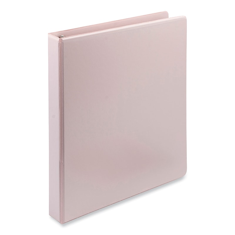 Samsill Earth's Choice Plant-Based BOHO 1" 3-Ring View Binders, D-Ring, Rose, 2/Pack (SAMU69340) image 1