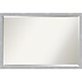 Amanti Art Grace Brushed Nickel Narrow Frame Wall Mirror, 26" x 38" (A42675343056)~#|#~4DEC13D0-2EC4-46C1-BB47FEDE06C47A5C_sc7