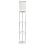 Simple Designs Etagere Organizer Storage 62.5" Floor Lamp with 2 USB Charging Ports and 1 Charging Outlet, White (LF2010-WHT)~#|#~4DEF711C-3549-4526-AAD4C76EA5A0BFE1_sc7