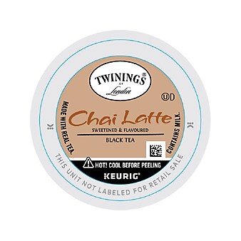 Twinings of London Chai Latte Black Tea, Keurig® K-Cup® Pods, 24/Box (TNA78919)