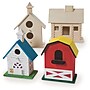 S&S Unfinished DIY Wood Birdhouses Kit, 4/Pack (WD7636)~#|#~4DF2CA38-A62F-49E1-94565794EAE8E22D_sc7