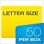 Pendaflex Reinforced Classification Folder, 3/4" Expansion, Letter Size, Yellow, 50/Box (H10U13Y)~#|#~4DF3B3EA-F572-455F-B881DCD751F4E83F_sc7