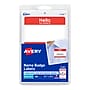 Avery "Hello My Name Is" Name Badge Labels, 2 1/3" x 3 3/8", White with Red Hello, 100 Labels Per Pack (5140)~#|#~4DF4E8ED-F2F3-4EEC-879D7275CB863C6E_sc7
