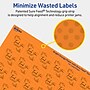 Avery Laser/Inkjet Multipurpose Square Labels, 1" x 1", Bright Orange, 1920/Pack (94103)~#|#~4DF5FB34-3985-437C-AB4599BEDF9EB7AD_sc7