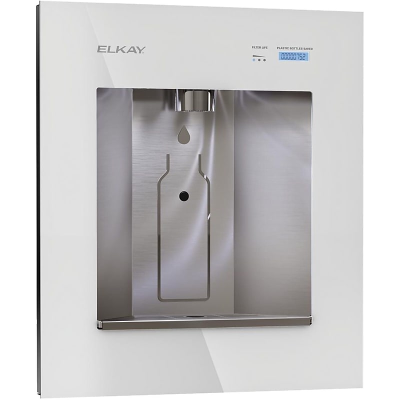 Elkay ezH2O Liv Recessed Hands Free Bottle Filling Station, Refrigerated and Filtered (LBWD06WHK) image 1