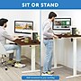 Mount-It! 55"W Electric Adjustable Standing Desk, Brown/White (MI-18062)~#|#~4DFA16D4-A2F0-41AE-B3392BE2815F27CF_sc7