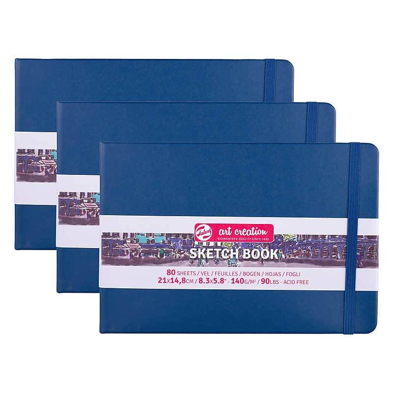 Talens Art Creation 8.3" x 5.8" Sketch Book, 80 Sheets/Book, 3/Bundle (TLN9314235M-3) image 1