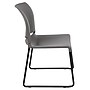 Flash Furniture HERCULES Series Plastic Contoured Stacking Chair, Gray/Black (RUT238AGY)~#|#~4DFAD39A-17D7-4DB4-B8B5DEA1CB3BC1C2_sc7