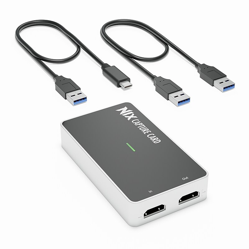 Plugable Performance NIX USB 3.0/USB-C HDMI Video Capture Card, Black/White (USBC-CAP60) image 1