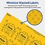 Avery Rectangle Laser/Inkjet Multipurpose Labels, 1-13/16" x 2-3/16", Bright Yellow (240/Pack)~#|#~4E0618A7-A4AE-4CC7-A5CE88D0FA5BD405_sc7