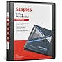 Staples 1" 3-Ring View Binder, D-Ring, Black (55395/26431)~#|#~4E11F6CD-826F-4939-887A453FBF7C830D_sc7