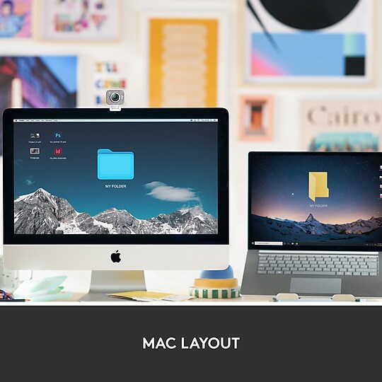 Logitech MX Keys Mini for Mac Wireless Keyboard, Pale Gray (920-010389) at Staples