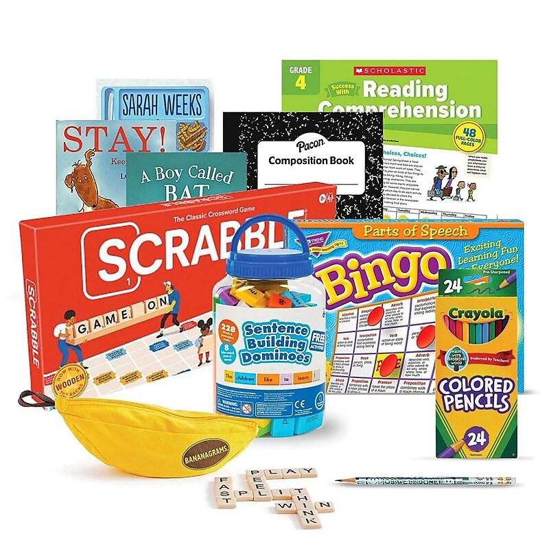 S&S Family Engagement Take Home Bags Literacy Grades 4-5, Assorted Colors (BK7053G003) image 1