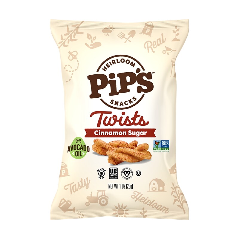 Pipcorn Gluten Free Cinnamon Sugar Twists, 1 oz., 24 Bags/Carton (TWCINN10C24) image 1