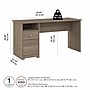 Bush Furniture Cabot 60"W Computer Desk with Drawers, Ash Gray (WC31260)~#|#~4E192078-6AD7-4878-93EC04F299FFEFA7_sc7